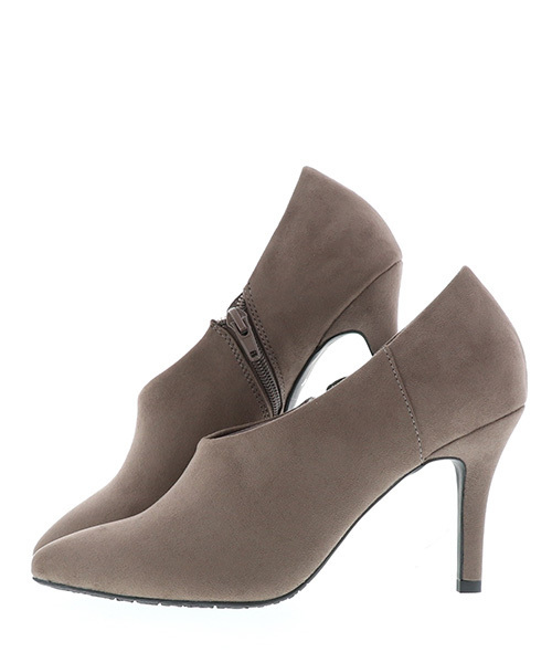 RANDA（ランダ）の「ストレスフリー/Vカットショートブーティ（ブーツ・レディース・グレー/ワイン/ブラック・24.5/25/22/23/25.5/22.5/24/23.5）」の7枚目の写真