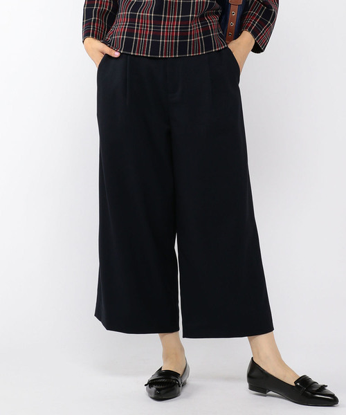 DECOY SINCE 1981（デコイシンスイチキュウハチイチ）の「タックワイドパンツ（その他パンツ・レディース・ネイビー/ワインレッド/モカ・70/64/67）」の2枚目の写真