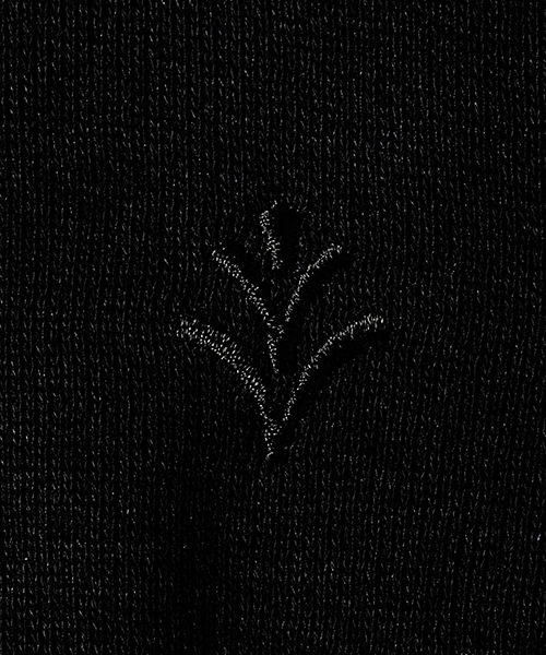 ACANTHUS(アカンサス)の「mt5319-embroidery logo uneven dyeborder Tee Tシャツ(Tシャツ/カットソー・メンズ・ホワイト×ネイビー/ブラック系その他/ホワイト×ブラック・S/L/M)」の7枚目の写真