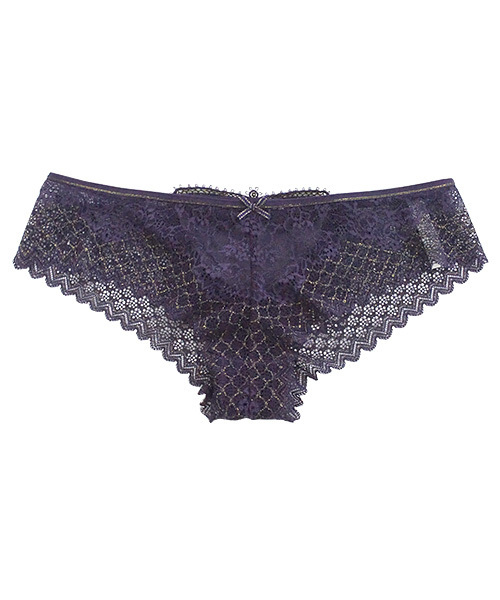 ANNEBRA(アンブラ)の「「ANNEBRA/アンブラ」 Butterfly 総レースヒップハングショーツ(ショーツ)」|パープル
