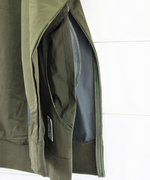 Ranch standard(ランチスタンダード)の「【Ranch standard】 RA18-100 プルオーバーブルゾン ウェザークロス(ブルゾン・メンズ・ブラック/グレー/オリーブ・3/2)」の7枚目の写真