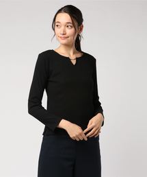 one way | キーネックカットソー起毛(Tシャツ/カットソー)