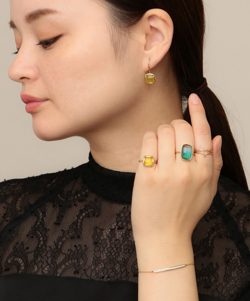 NOJESS（ノジェス）の「ガラスピンキーリング（リング）」 - WEAR