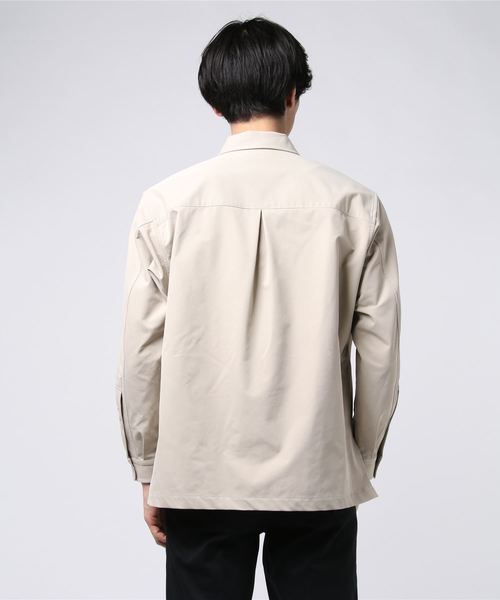 MAISON SPECIAL（メゾンスペシャル）の「“9機能” ファンクションテックオーバーシャツブルゾン 【MAISON SPECIAL/メゾンスペシャル】（シャツ/ブラウス・メンズ・ダークネイビー/ベージュ・44/48/46）」の3枚目の写真
