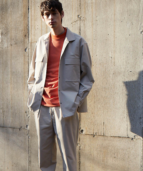 MAISON SPECIAL（メゾンスペシャル）の「“9機能” ファンクションテックオーバーシャツブルゾン 【MAISON SPECIAL/メゾンスペシャル】（シャツ/ブラウス・メンズ・ダークネイビー/ベージュ・44/48/46）」の10枚目の写真