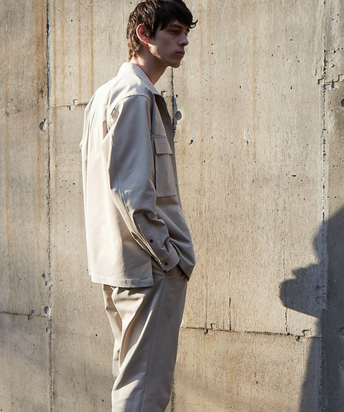 MAISON SPECIAL（メゾンスペシャル）の「“9機能” ファンクションテックオーバーシャツブルゾン 【MAISON SPECIAL/メゾンスペシャル】（シャツ/ブラウス・メンズ・ダークネイビー/ベージュ・44/48/46）」の15枚目の写真