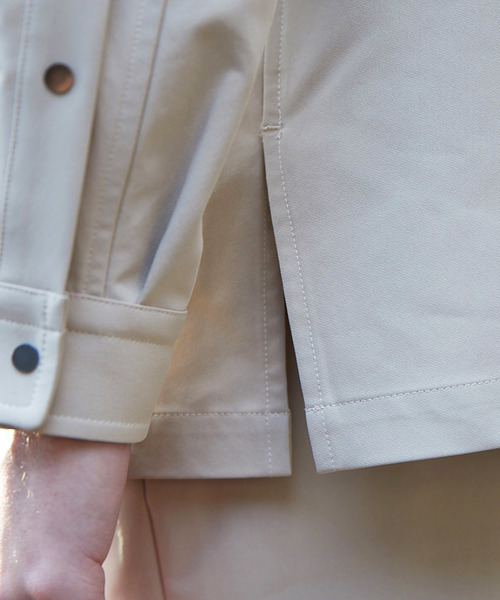 MAISON SPECIAL（メゾンスペシャル）の「“9機能” ファンクションテックオーバーシャツブルゾン 【MAISON SPECIAL/メゾンスペシャル】（シャツ/ブラウス・メンズ・ダークネイビー/ベージュ・44/48/46）」の4枚目の写真