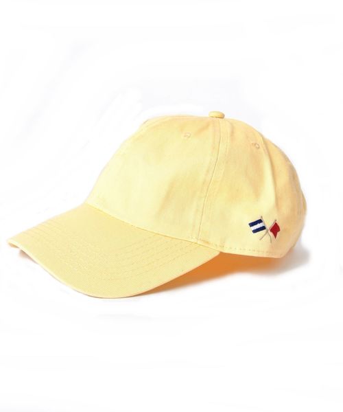 SHIPS JET BLUE（シップスジェットブルー）の「SHIPS JET BLUE: エンブレム ツイルキャップ（キャップ・メンズ・ピンク/イエロー/ブルー/ライトグリーン・ONE SIZE）」の3枚目の写真