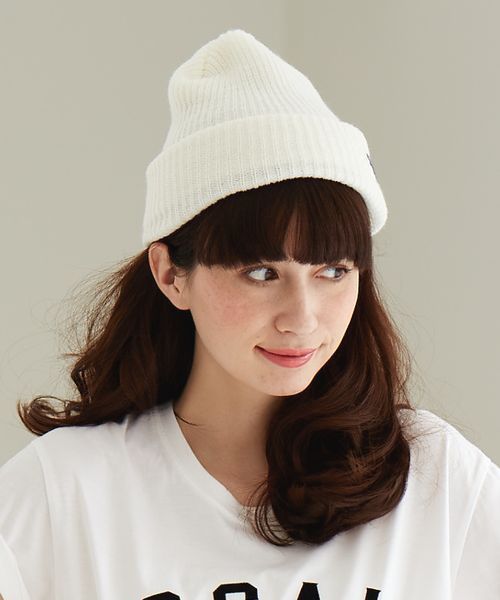 Another Edition（アナザーエディション）の「AE RIB KNIT CAP 14SS　Я（ニットキャップ/ビーニー・レディース・グレー/ライトブルー/オフホワイト/ネイビー・フリー）」の2枚目の写真