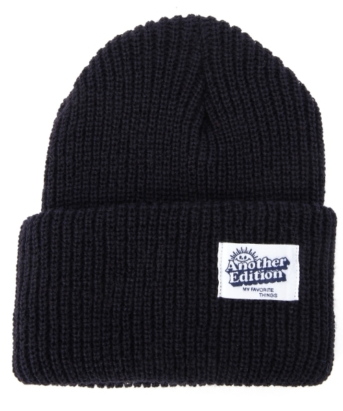 Another Edition（アナザーエディション）の「AE RIB KNIT CAP 14SS　Я（ニットキャップ/ビーニー・レディース・グレー/ライトブルー/オフホワイト/ネイビー・フリー）」の4枚目の写真