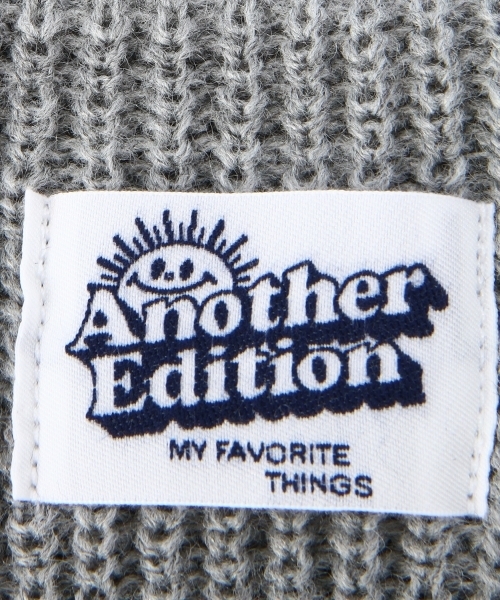 Another Edition（アナザーエディション）の「AE RIB KNIT CAP 14SS　Я（ニットキャップ/ビーニー・レディース・グレー/ライトブルー/オフホワイト/ネイビー・フリー）」の9枚目の写真