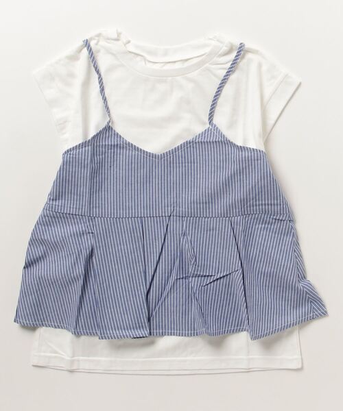 セール 先染めストライプブロードキャミソールxt C天竺tシャツセット アンサンブル Styleblock スタイルブロック のファッション通販 Zozotown