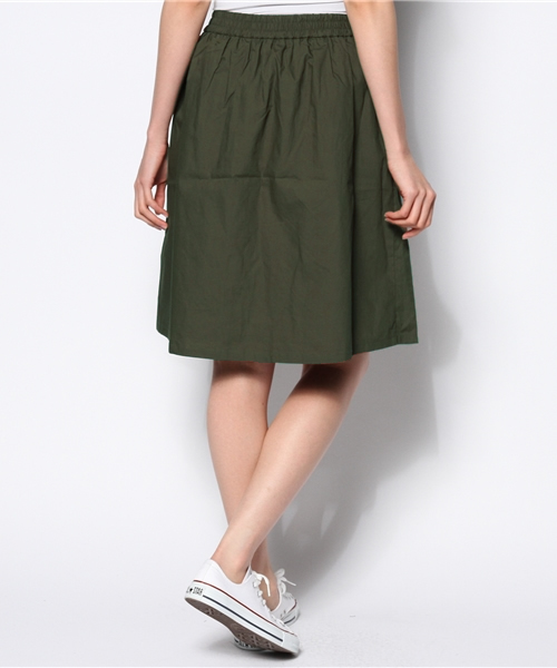 CIAOPANIC(チャオパニック)の「【Ciaopanic】ミドルオードリーフレアスカート(スカート・レディース・ネイビー/キャメル/レッド/カーキ/ブルー/オフホワイト・FREE)」の9枚目の写真