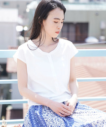 AMERICAN HOLIC | ヘンリーネック半袖カットプルオーバー(Tシャツ/カットソー)