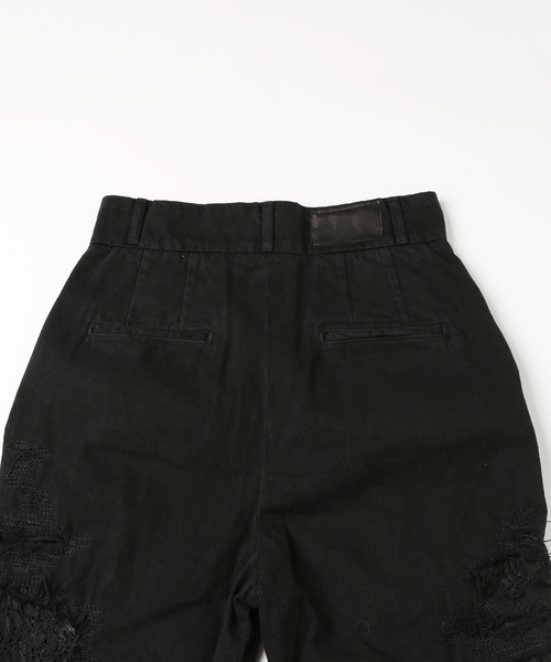 mame（マメ）の「PANTS（デニムパンツ・レディース・ホワイト/ブラック・1/2）」の7枚目の写真