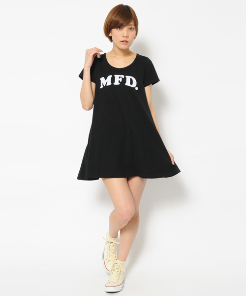 MILKFED.(ミルクフェド)の「JERSEY S/S TEE DRESS MFD (ワンピース/半袖/ボーダー/無地)(ワンピース・レディース・ホワイト/ブラック/ネイビー・SMALL/MEDIUM)」の3枚目の写真