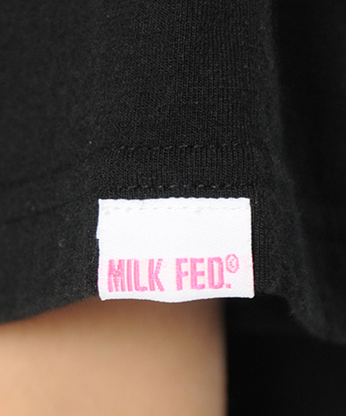 MILKFED.(ミルクフェド)の「JERSEY S/S TEE DRESS MFD (ワンピース/半袖/ボーダー/無地)(ワンピース・レディース・ホワイト/ブラック/ネイビー・SMALL/MEDIUM)」の4枚目の写真