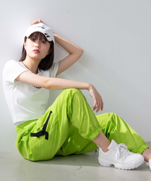 WEGO（ウィゴー）の「WEGO/カーゴポケットジョグパンツ（カーゴパンツ・レディース・グリーン/ブラック系その他2/ブラック・FREE）」の7枚目の写真