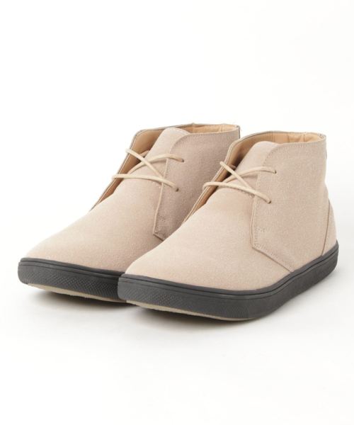 STYLEBLOCK（スタイルブロック）の「スエードチャッカスニーカーブーツ（ブーツ・メンズ・ブラック/ベージュ/ブラウン・25.5cm/26.5cm/25.0cm/26.0cm/27.0cm/28.0cm）」の3枚目の写真