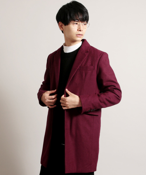 THE CASUAL(カジュアル)の「ウールメルトンチェスターコート(チェスターコート・メンズ・ブラック/カーキ/ネイビー/ブラウン/その他/ブラック系その他/キャメル/チャコール/グレー系その他2/ブルー系その他2/グレー系その他/ブラウン系その他/ブルー系その他/カモフラージュ/その他1/ワイン/グレー・S/M/LL/L)」の14枚目の写真