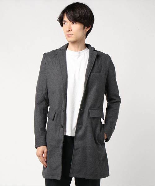 THE CASUAL(カジュアル)の「ウールメルトンチェスターコート(チェスターコート・メンズ・ブラック/カーキ/ネイビー/ブラウン/その他/ブラック系その他/キャメル/チャコール/グレー系その他2/ブルー系その他2/グレー系その他/ブラウン系その他/ブルー系その他/カモフラージュ/その他1/ワイン/グレー・S/M/LL/L)」の21枚目の写真