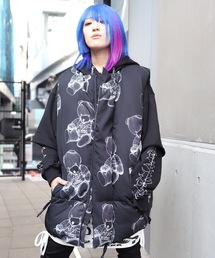 rovtski�i���t�g�X�L�[�j�́u�y�r�b�O�V���G�b�g�z AFYF INKJET DOWN VEST/�I�[�o�[�T�C�Y�C���N�W�F�b�g�_�E���x�X�g�i�_�E���x�X�g�j�v