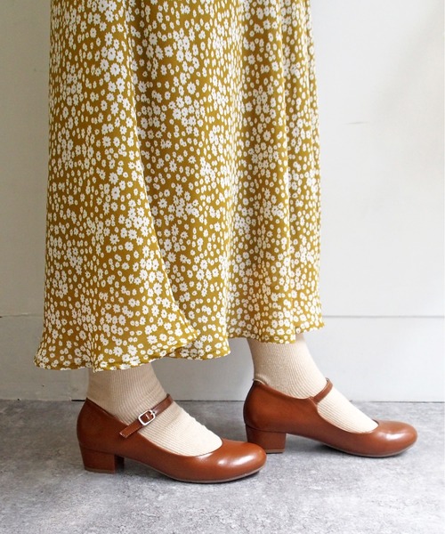 byあしながおじさん（バイアシナガオジサン）の「ラウンドストラップパンプス　8750333（パンプス・レディース・ライトブルー/ブラック/ベージュ/クリアブラック/ワイン/ブラウン/ライトグリーン/ピンク/チェック/ライトピンク/ブラック系その他/キャメル/ライトベージュ・22.5cm/23.0cm/23.5cm/24.0cm/24.5cm）」の9枚目の写真