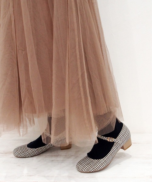 byあしながおじさん（バイアシナガオジサン）の「ラウンドストラップパンプス　8750333（パンプス・レディース・ライトブルー/ブラック/ベージュ/クリアブラック/ワイン/ブラウン/ライトグリーン/ピンク/チェック/ライトピンク/ブラック系その他/キャメル/ライトベージュ・22.5cm/23.0cm/23.5cm/24.0cm/24.5cm）」の13枚目の写真