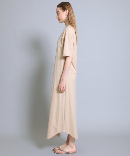 CASA FLINE（カーサフライン）の「【CASA FLINE(カーサフライン)】オーガニックコットンサイドホックワンピース 1202105016（ワンピース・レディース・ベージュ/ネイビー・FREE）」の18枚目の写真