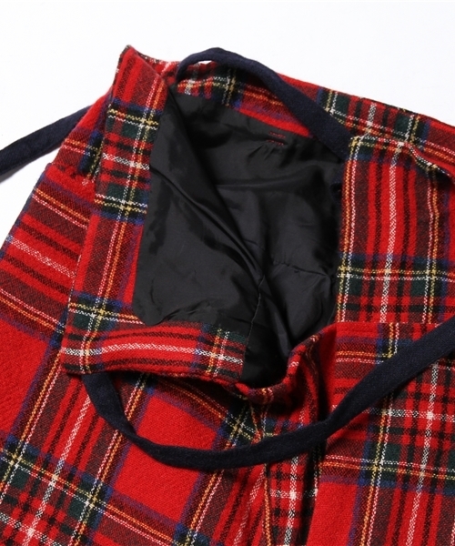 BEAMS BOY（ビームスボーイ）の「BEAMS BOY / ウール タータンチェック タイパンツ（その他パンツ・レディース・レッド/ネイビー・ONE SIZE）」の5枚目の写真