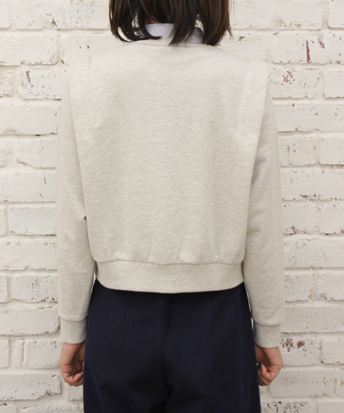 Kastane（カスタネ）の「【Kastane】重ね着風裏毛プルオーバー（Tシャツ/カットソー・レディース・グレー/オートミール/ネイビー/レッド・FREE）」の14枚目の写真