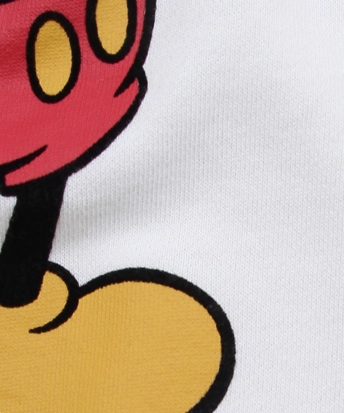 coen（コーエン）の「【coen kids】コーエン別注Disney（ディズニー）Mickeyプリントスウェットwhite(100～150cm)（スウェット・キッズ・ホワイト・150cm/100cm/120cm/110cm/130cm/140cm）」の6枚目の写真