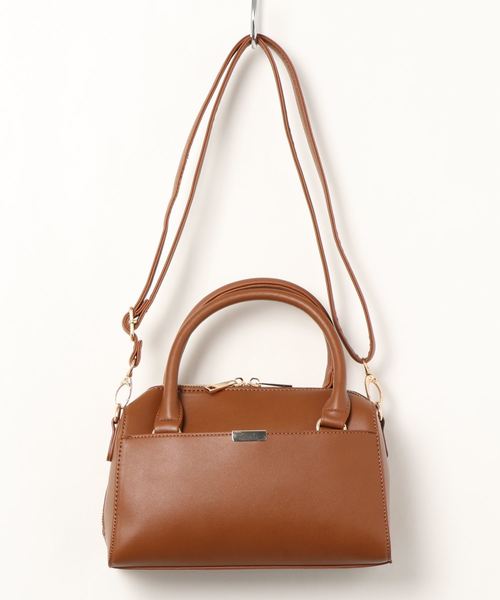 KOBE LETTUCE（コウベレタス）の「ミニボストン2Wayショルダーバッグ（ショルダーバッグ・レディース・ブラック/ブルー/ベージュ系その他/キャメル・FREE）」の8枚目の写真