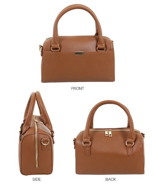 KOBE LETTUCE（コウベレタス）の「ミニボストン2Wayショルダーバッグ（ショルダーバッグ・レディース・ブラック/ブルー/ベージュ系その他/キャメル・FREE）」の13枚目の写真