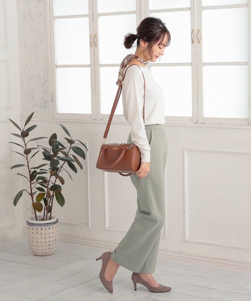 KOBE LETTUCE（コウベレタス）の「ミニボストン2Wayショルダーバッグ（ショルダーバッグ・レディース・ブラック/ブルー/ベージュ系その他/キャメル・FREE）」の17枚目の写真