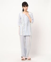 KID BLUE（キッドブルー）の「キッドブルー -20シャーリングストライプ -7分袖パジャマ -KNOK527 -kidblue（ルームウェア/パジャマ）」