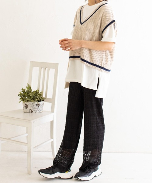 Mysa&Liina(ミーサリーナ)の「ワンポイントロゴビッグT(ユニセックス)(Tシャツ/カットソー・レディース・オフホワイト/ブラック/ブラウン/ベージュ・M)」の9枚目の写真