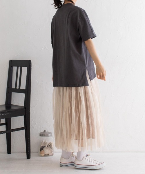 Mysa&Liina(ミーサリーナ)の「ワンポイントロゴビッグT(ユニセックス)(Tシャツ/カットソー・レディース・オフホワイト/ブラック/ブラウン/ベージュ・M)」の12枚目の写真