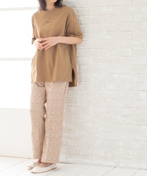 Mysa&Liina(ミーサリーナ)の「ワンポイントロゴビッグT(ユニセックス)(Tシャツ/カットソー・レディース・オフホワイト/ブラック/ブラウン/ベージュ・M)」の15枚目の写真