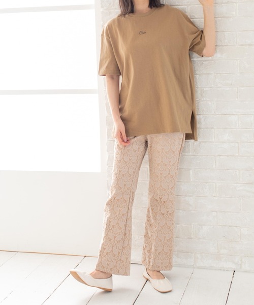 Mysa&Liina(ミーサリーナ)の「ワンポイントロゴビッグT(ユニセックス)(Tシャツ/カットソー・レディース・オフホワイト/ブラック/ブラウン/ベージュ・M)」の17枚目の写真