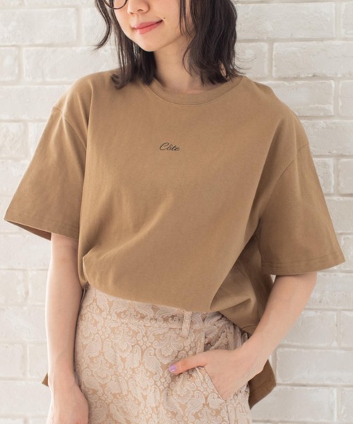 Mysa&Liina(ミーサリーナ)の「ワンポイントロゴビッグT(ユニセックス)(Tシャツ/カットソー・レディース・オフホワイト/ブラック/ブラウン/ベージュ・M)」の21枚目の写真