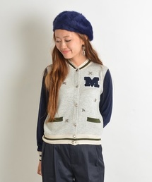 Khaju | Khaju:ビジューニットブルゾン(ブルゾン)