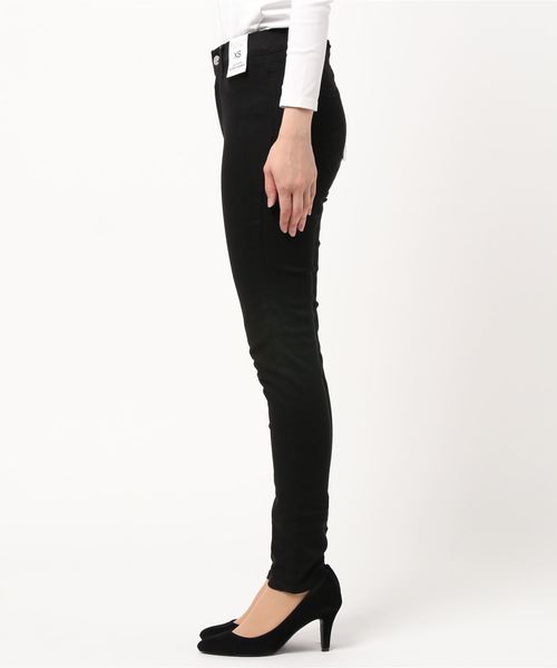 BACK NUMBER（バックナンバー）の「【BACK NUMBER】「SECRET LINE」 ハイライズスキニーカラーパンツ（その他パンツ・レディース・ブラック・S/M/L/XS）」の2枚目の写真