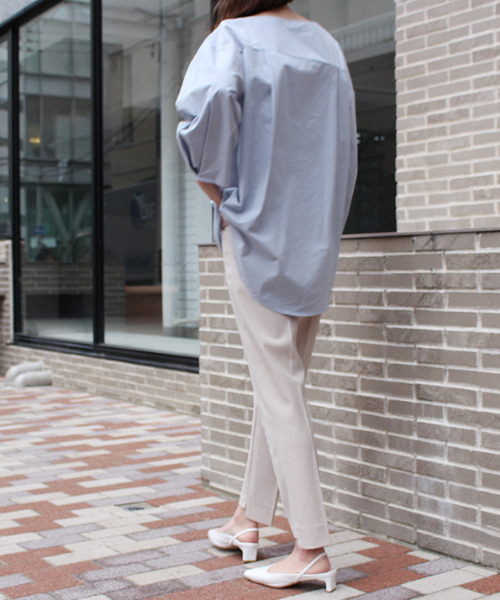 MODE ROBE（モードローブ）の「センタータックストレートパンツ（その他パンツ・レディース・ベージュ/ブラック・S/M/L）」の18枚目の写真