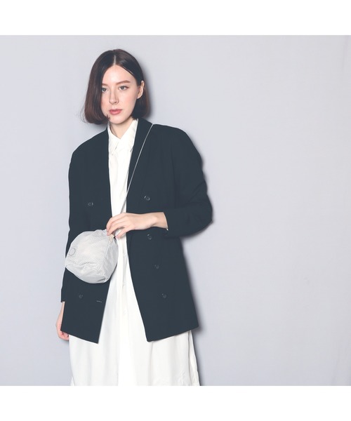 EDT（イーディーティー）の「【EDT/イーディーティー】ED_mesh_slingbag/巾着バッグ（ショルダーバッグ・レディース・ブラック/ベージュ/グレー・FREE）」の17枚目の写真