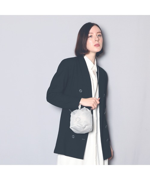 EDT（イーディーティー）の「【EDT/イーディーティー】ED_mesh_slingbag/巾着バッグ（ショルダーバッグ・レディース・ブラック/ベージュ/グレー・FREE）」の18枚目の写真