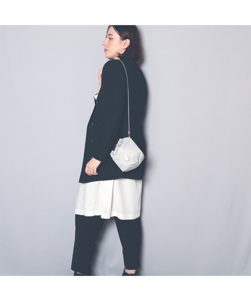 EDT（イーディーティー）の「【EDT/イーディーティー】ED_mesh_slingbag/巾着バッグ（ショルダーバッグ・レディース・ブラック/ベージュ/グレー・FREE）」の20枚目の写真