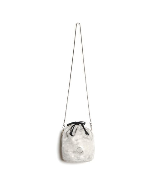 EDT（イーディーティー）の「【EDT/イーディーティー】ED_mesh_slingbag/巾着バッグ（ショルダーバッグ・レディース・ブラック/ベージュ/グレー・FREE）」の7枚目の写真