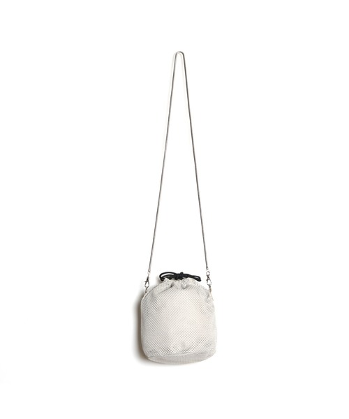EDT（イーディーティー）の「【EDT/イーディーティー】ED_mesh_slingbag/巾着バッグ（ショルダーバッグ・レディース・ブラック/ベージュ/グレー・FREE）」の8枚目の写真