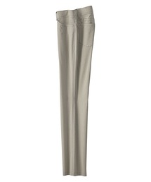 ストレッチ麻入りアンクルパンツ股下66cm